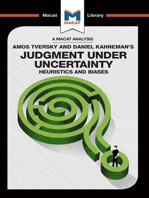 cover image of An Analysis of Amos Tversky and Daniel Kahneman's Judgment under Uncertainty